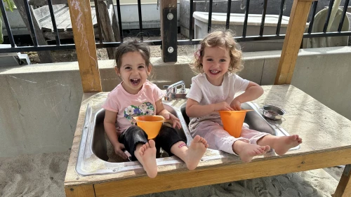 Preschoolers at the Oshman Family JCC Leslie Family Preschool. Credit: Courtesy.