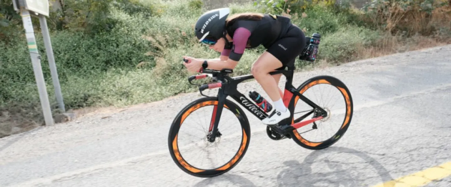 Goldie Gelhar during training. Photo by Itamar Yissachar.