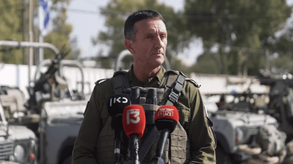 IDF Chief of Staff Lt. Gen. Herzi Halevi delivers a message, Oct. 12, 2023. Source: Screenshot.
