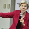 Sen. Elizabeth Warren speaks at the Care Can't Wait Action Hosts Town Hall in Washington, April 10, 2024. Photo by Shannon Finney/Getty Images for Care Can't Wait Action.