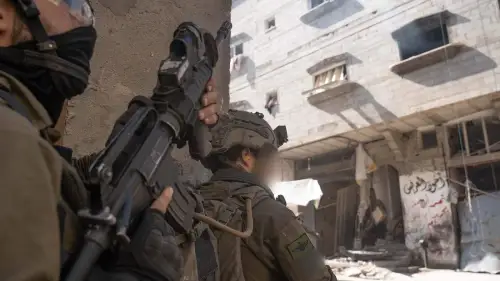 Israeli forces operating in the Gaza Strip, Feb. 10, 2024. Credit: IDF.