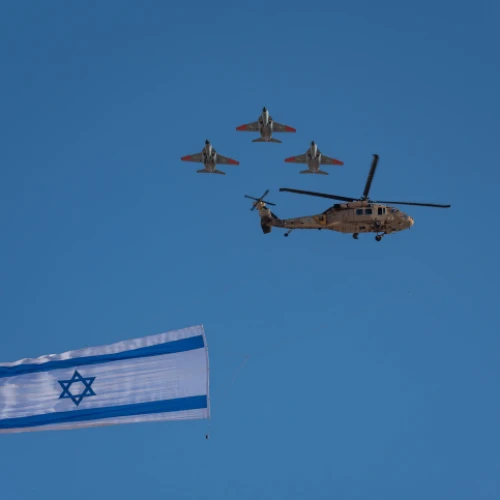 An Israel Air Force graduation ceremony at the Hatzerim Air Base in the Negev desert, June 27, 2019. Photo by Mila Aviv/Flash90.