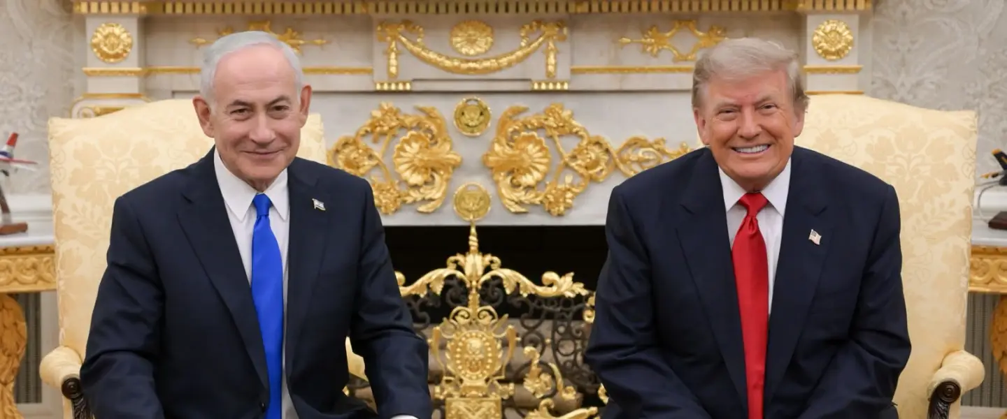 Israeli Prime Minister Benjamin Netanyahu meets with U.S. President Donald Trump at the White House, July 28, 2026. Credit: Ma’ayan Toaf/GPO.