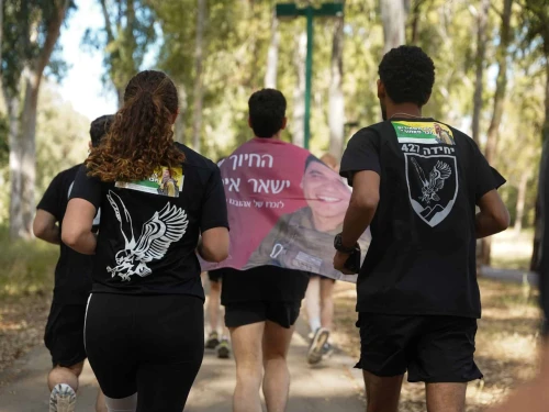 IDF soldiers from elite units participate in memorial runs and navigation events held in honor of fallen comrades ahead of Israel’s Memorial Day, April 2025. Credit: IDF.