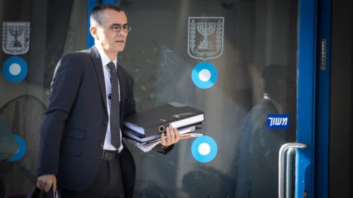 Israeli Prime Minister Benjamin Netanyahu's attorney Yossi Ashkenazi arrives at the Justice Ministry in Jerusalem on Oct. 2, 2019. Photo by Noam Revkin Fenton/Flash90.