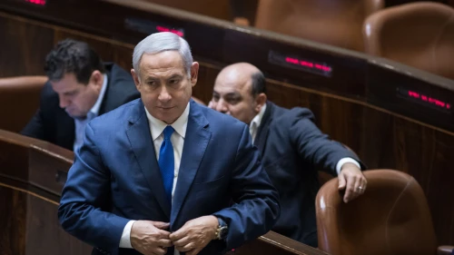 Israeli Prime Minister Benjamin Netanyahu in the Knesset on Nov. 19, 2018. Credit: Hadas Parush/Flash90.