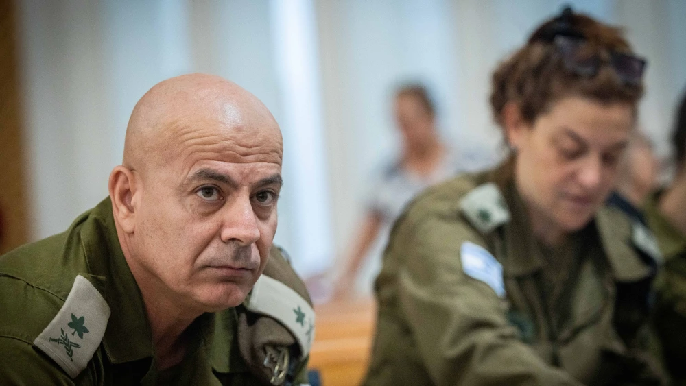 Maj. Gen. Ghassan Alian, Head of Israel’s Coordination of Government Activities in the Territories (COGAT), arrives to the Supreme Court in Jerusalem, Israel for a hearing on the entering of humanitarian aid to the Gaza Strip, July 21, 2024. Photo by Yonatan Sindel/Flash90.