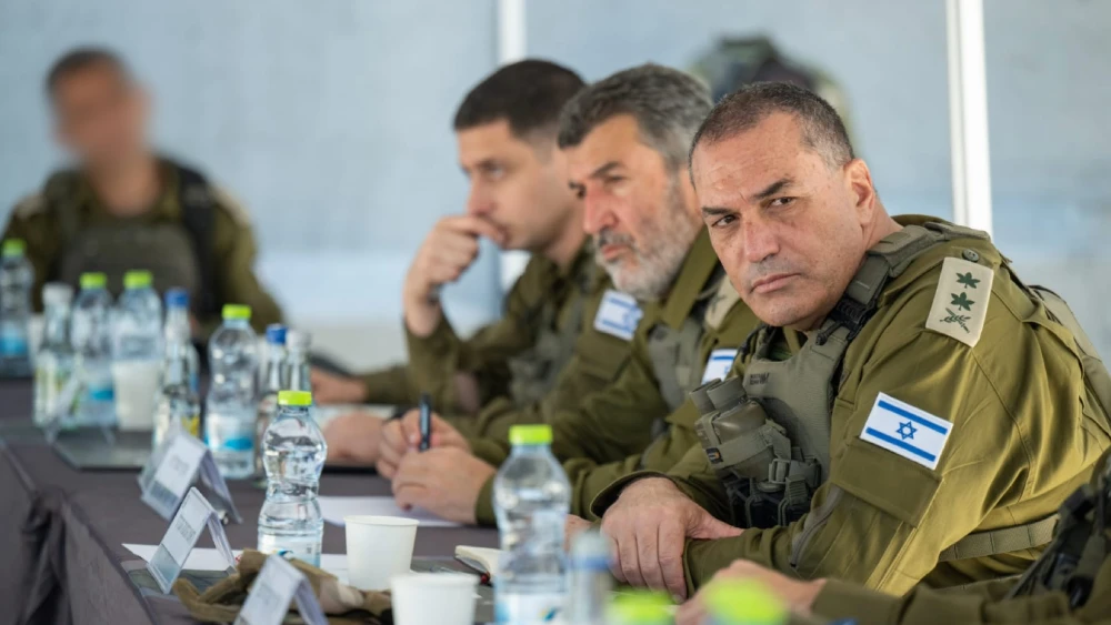 Israel Defense Forces Chief of Staff Lt. Gen. Eyal Zamir during a situational assessment in northern Samaria, May 13, 2026. Credit: IDF Spokesperson's Unit.