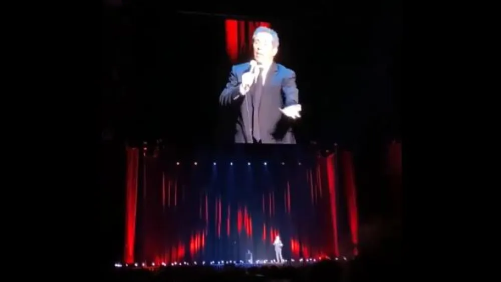 Jerry Seinfeld performing at the Qudos Bank Arena in Sydney, Australia, June 16, 2024.