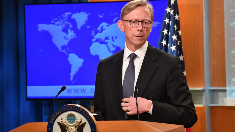 U.S. Special Representative for Iran Brian Hook at the announcement of the creation of the Iran Action Group in the Press Briefing Room at the Department of State, Aug. 16, 2018. Credit: U.S. Department of State/Flickr.
