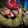 Israeli soldiers during a swearing-in ceremony for the Paratroopers Brigade, at Ammunition Hill in Jerusalem on Nov. 11, 2021. Photo by Arie Leib Abrams/Flash90.