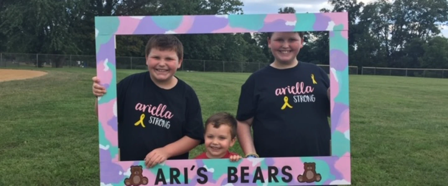 Daniel Dressin’s bar mitzvah project honors the memory of his friend, Ariella Stein. The Baltimore-area youngster is raising money for her organization Ari’s Bears which provides stuffed animals to children undergoing cancer treatments. Credit: Courtesy.