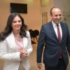 Naftali Bennett and Ayelet Shaked, seen after their announcement in a press conference in Tel Aviv on Dec. 29, 2018, of the formation of the New Right Party. Photo by Yossi Zeliger/Flash90.