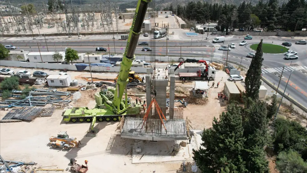 Construction of the Nofit light-rail line that will connect Haifa to Nazareth in northern Israel has began in 2026. Credit: Trans Israel.