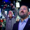 Former Prime Minister Ehud Barak at a protest in Tel Aviv against the Israeli government's planned judicial reform, Feb. 25, 2023. Photo by Avshalom Sassoni‎‏/Flash90.