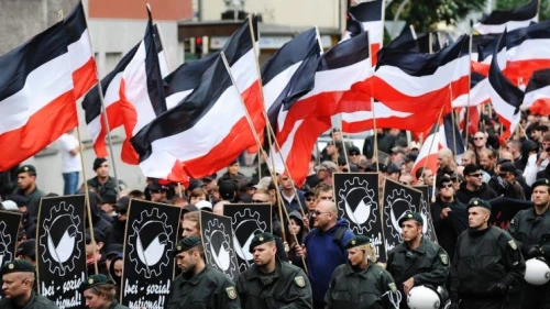 A neo-Nazi demonstration in Germany in 2008. Source: Screenshot.