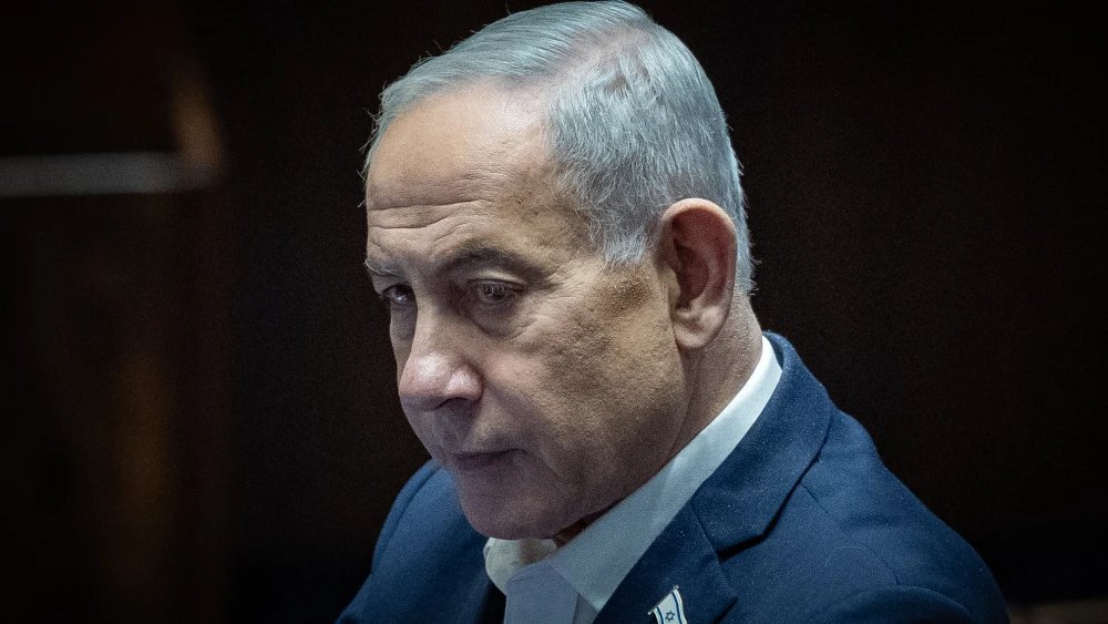Israeli Prime Minister Benjamin Netanyahu attends a vote at the plenum hall of the Knesset in Jerusalem on July 16, 2026. Credit: Yonatan Sindel/Flash90.