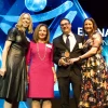 Dinner co-chairs Chana Shields and Joyce Straus with honorees Daniel and Elana Miller at the AMIT dinner. Nov. 2025. Credit: Courtesy.