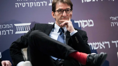 Israel Hayom Editor in Chief Boaz Bismuth speaks at a conference organized by "Makor Rishon" and the Israeli Democracy Institute at the International Convention Center in Jerusalem, March 11, 2018. Photo by Yonatan Sindel/Flash90.
