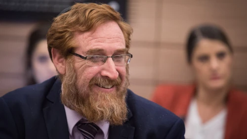 Knesset member Yehuda Glick at an Education Committee meeting discussing proposed legislation on children's rights and guardianship at the Knesset in Jerusalem on Jan. 17, 2018. Photo by Hadas Parush/Flash90.