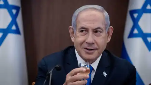 Israeli Prime Minister Benjamin Netanyahu leads a government conference at the Prime Minister's Office in Jerusalem on Sept. 10, 2023. Credit: Chaim Goldberg/Flash90