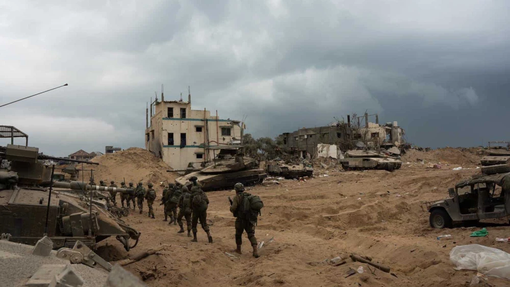 Israeli troops operating in the Hamas-ruled Gaza Strip, Nov. 20, 2023. Credit: IDF.