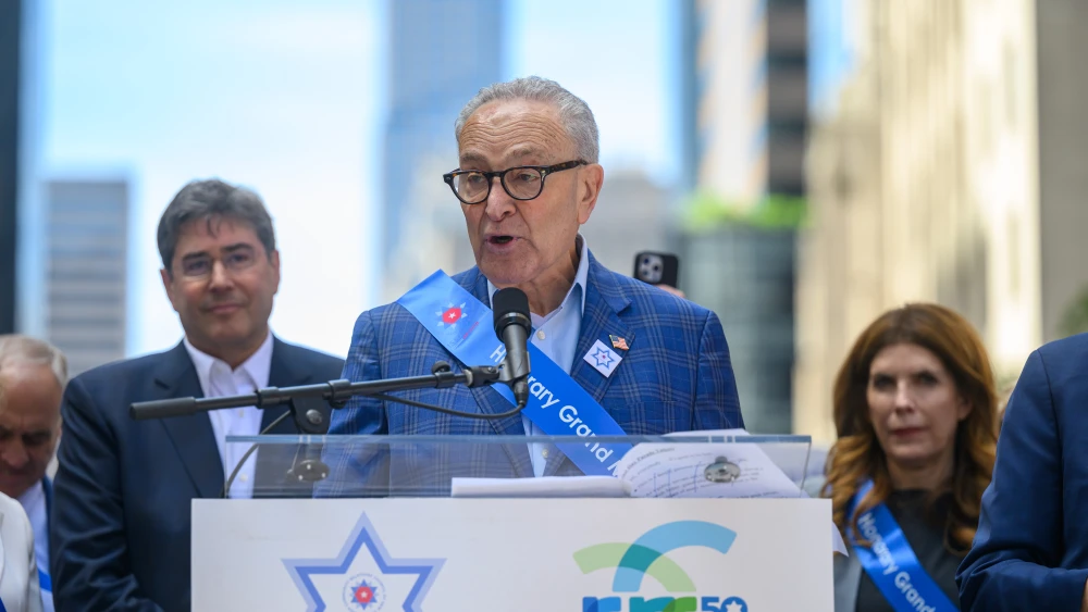 Israel Day on Fifth parade New York City Schumer