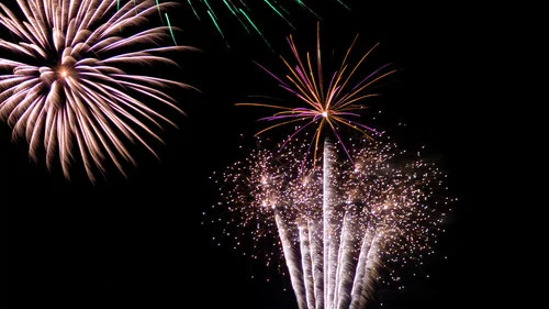 Click photo to download. Caption: New Year's fireworks. Credit: Graham Crumb via Wikimedia Commons.