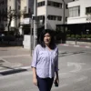 Shimrit Meir when she was editor-in-chief of “Al-Masdar” (“The Source”), an online Arabic-language newspaper, in Tel Aviv, on March 2, 2105. Photo by Tomer Neuberg/Flash90.