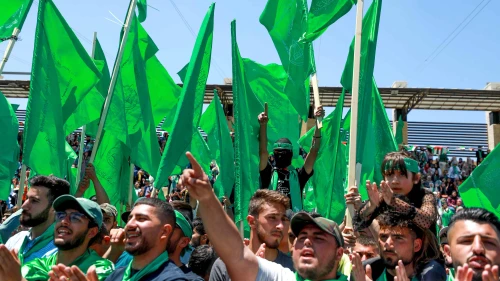 Pro-Hamas Rally at Birzeit University