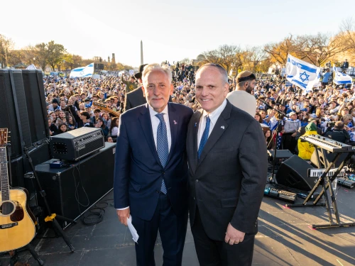 Fingerhut Daroff March for Israel