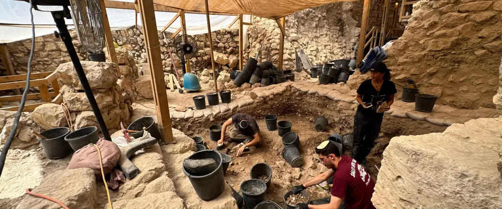 First Hebrew Temple Charred First Temple beams unearthed in City of David - Israel & Jewish ...