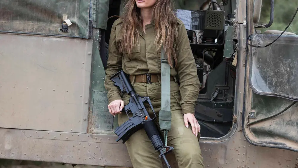 Noa Cochva serving as an IDF reserve combat medic in the aftermath of Hamas's Oct. 7, 2023, massacre. Photo by Itay Cohan.