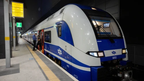 The Yitzhak Navon train station in Jerusalem on March 31, 2022. Photo by Yonatan Sindel/Flash90.