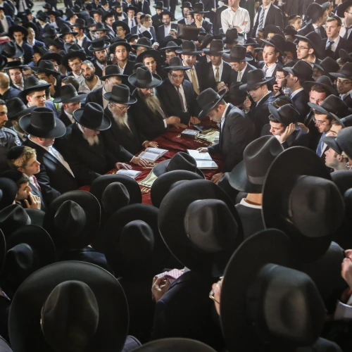 Ultra-Orthodox Jews celebrate the end of the Shavuot holiday in Jerusalem’s Old City, June 12, 2016. Photo by Shlomi Cohen/Flash 90.