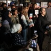 U.S. House candidate Aisha Wahab, a California state senator, speaks to reporters during an election-night watch party at Firefighters Local 1909 in Hayward, Calif., on Aug. 18, 2026. Photo by Heather Diehl/Getty Images.
