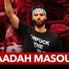 Saadah Masoud at an anti-Israel protest in New York. Source: Canary Mission.