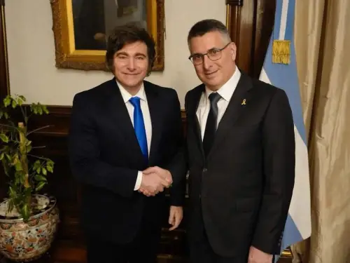 Israeli Foreign Minister Gideon Sa’ar meets with Argentine President Javier Milei in Buenos Aires, Nov. 25, 2025. Source: @gidonsaar/X.