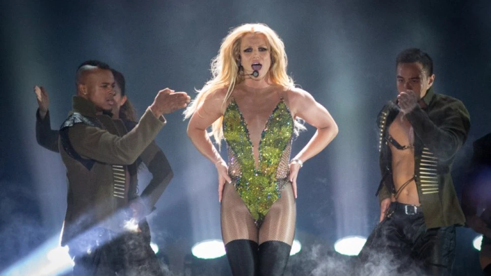 American pop star, Britney Spears performs in Tel Aviv, Israel, on July 3, 2017. Photo by Miriam Alster/Flash90