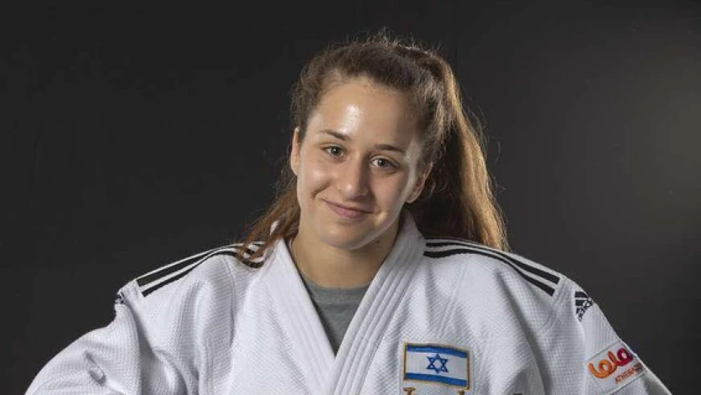 Israeli judoka Inbar Lanir. Credit: Israel Judo Association.