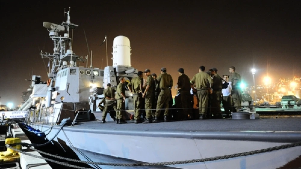 On May 29, 2010, Israeli naval forces prepare to implement the Israeli government's decision to prevent a Turkish flotilla from breaching the maritime blockade on the Gaza Strip. Two days later, clashes aboard the Mavi Marmara flotilla that resulted in the deaths of nine Turkish militants spawned the deterioration of Israel-Turkey relations. Credit: Michael Shvadron, IDF Spokesperson's Unit.