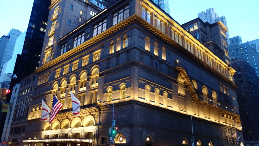 Carnegie Hall in New York City. Source: Wikimedia Commons.