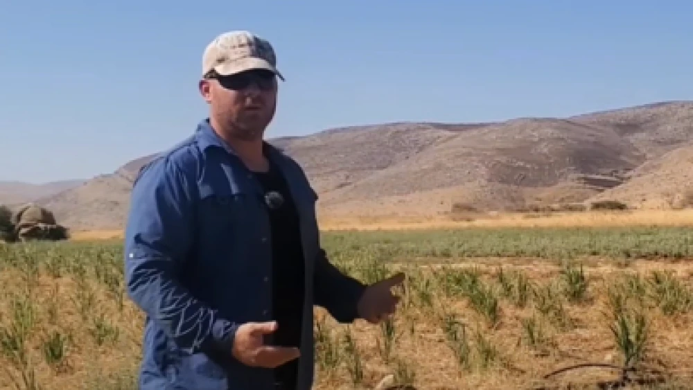 Liron Grosz - Owner of the Grosz Family Farm "Organica" located in Hamra, Jordan Valley. Bikurim subsidized the first ecommerce shop they have ever had. Credit: Bikurim.