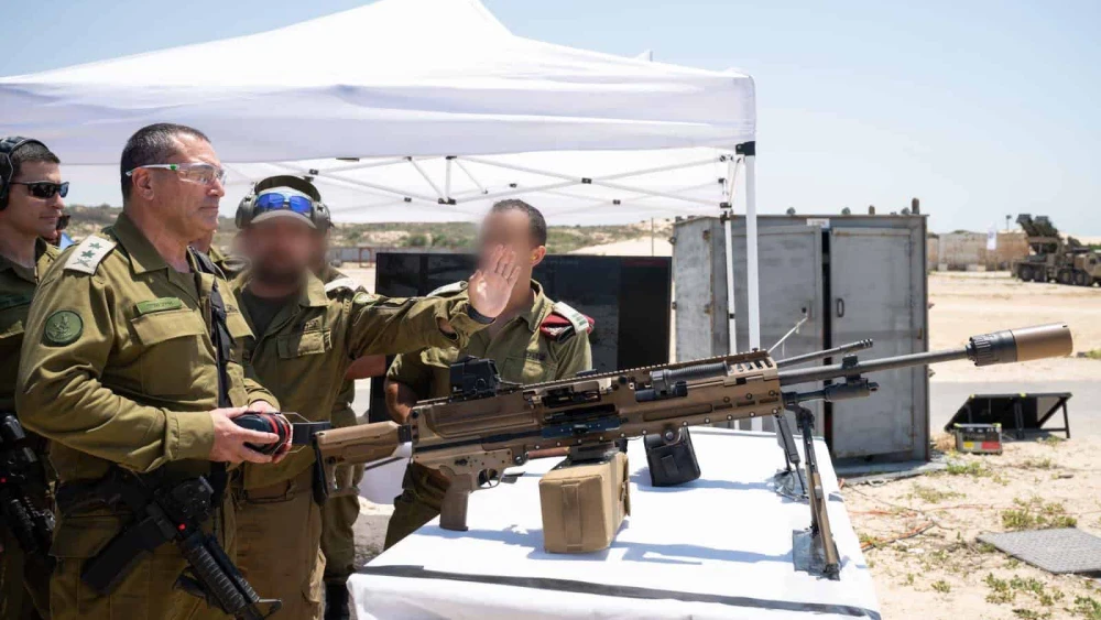 IDF Chief of Staff Lt. Gen. Eyal Zamir visits the Ground Forces headquarters at Camp Bar-Lev near Kiryat Malakhi on July 23, 2025. Credit: IDF.