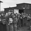 Female survivors of the Bergen-Belsen concentration camp in April 1945. Credit: No. 5 Army Film & Photographic Unit, Oakes, H (Sgt.).