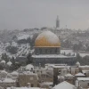 Temple Mount in Snow