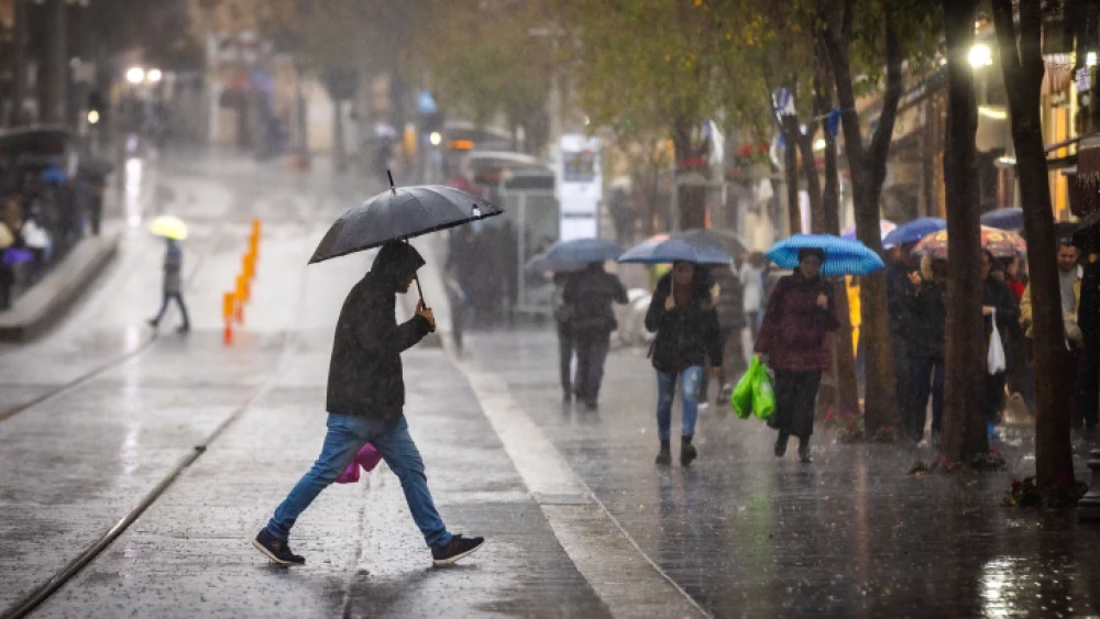 Jerusalem city center, Dec. 26, 2022. Photo by Olivier Fitoussi/Flash90.