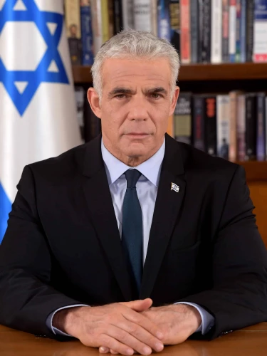 Israeli opposition leader Yair Lapid of Yesh Atid in 2022. Credit: Avi Ohayon/GPO via Wikimedia Commons.