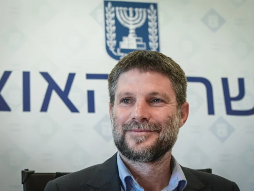 Israeli Finance Minister Bezalel Smotrich addresses a press conference in Tel Aviv, on March 2, 2023. Photo by Avshalom Sassoni/Flash90.