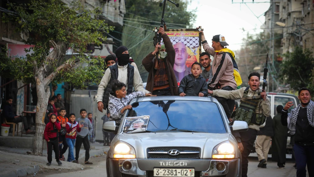 Palestinian prisoner in Gaza